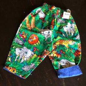 Toddler reversible pant animal print 2T